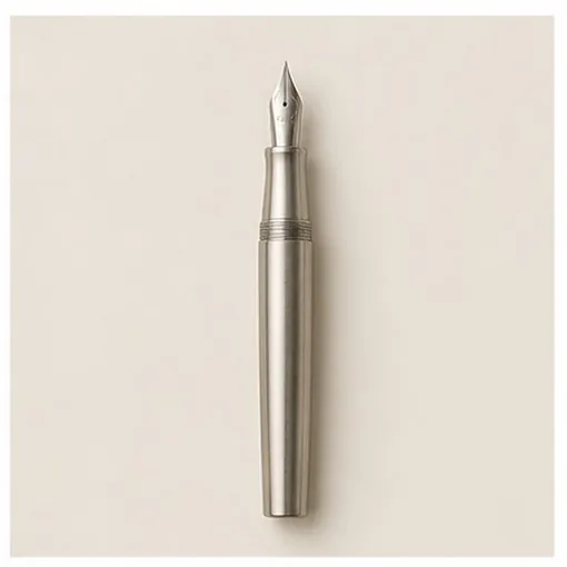 Steel Fountain Pen — Dot Grid
